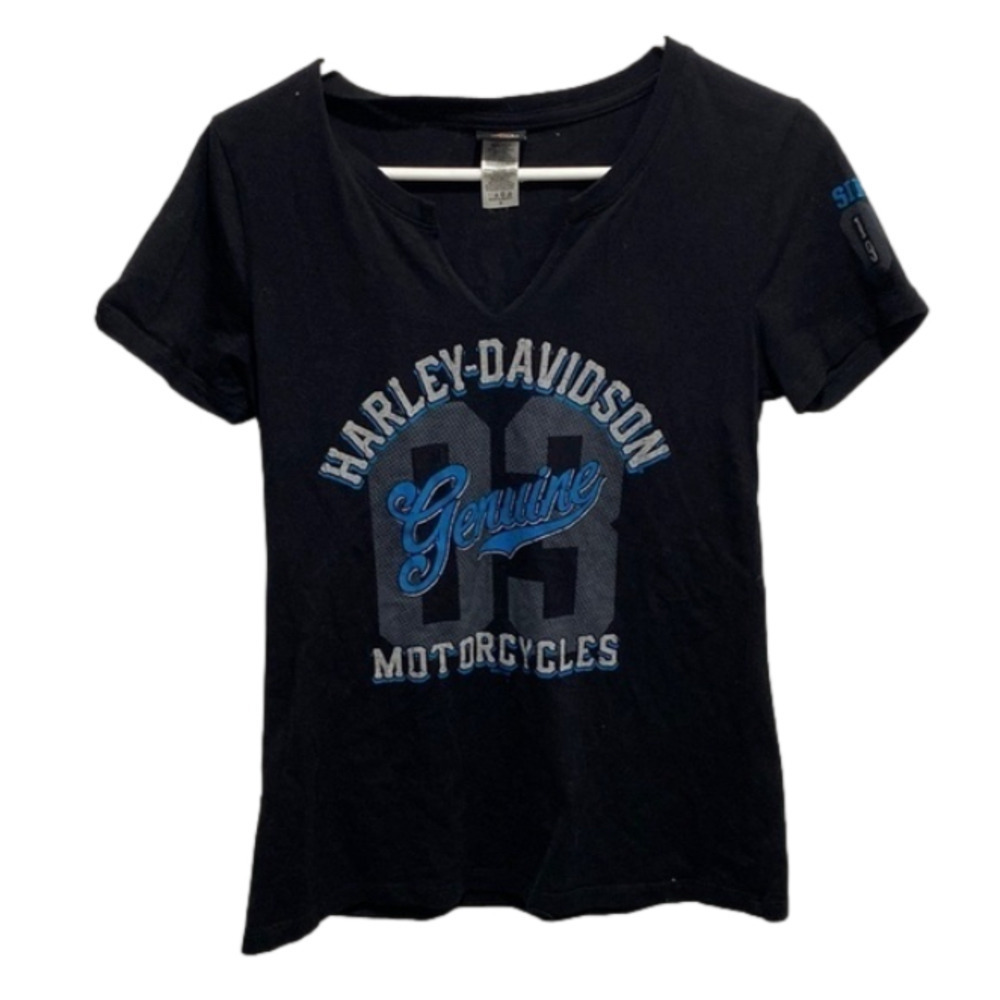 Harley-Davidson Genuine Motorcycles Graphic Tee Women’s Small Bin P